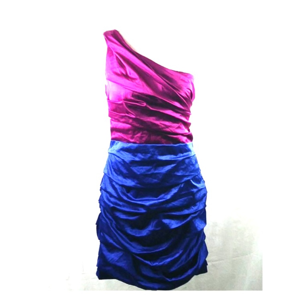 Express Jewel Tone One Shoulder Dress
